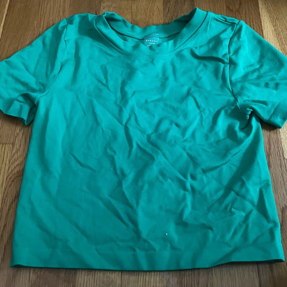 Green Women's workout Top